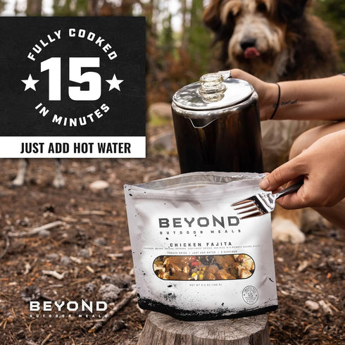 Beyond Outdoor Meals Backpacking Chicken Fajitas | Freeze Dried Camping & Food | High Protein Meals | Just Add Water