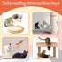 Sumind 6 Pcs Cat Collar Toy with Feather - Interactive Cat Stick Wand Toys with Bell for Indoor Kittens