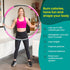 Weighted Hula Hoop for Adults - Adjustable Soft Fitness Hoola Hoop for Core and Leg Exercise, Fun Indoor and Outdoor