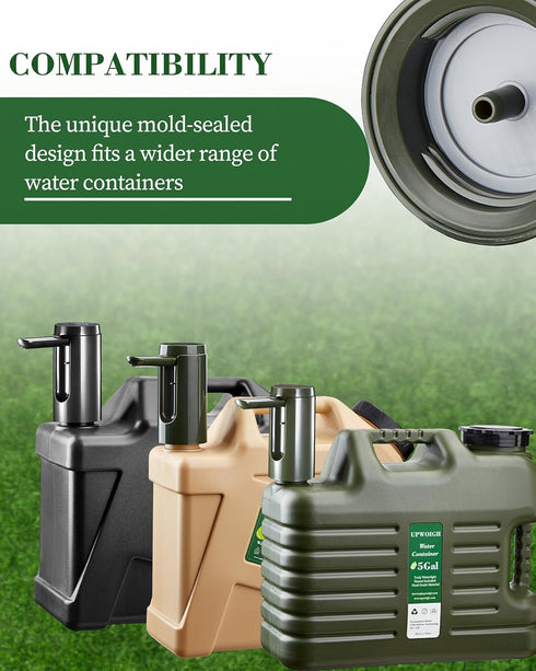 UPWOIGH 5 Gallon Water Jug, Camping Water Container, No Leakage Water Storage, Military Green