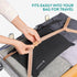 Navaris Foldable Yoga Mat - Non-Slip Portable Exercise Mat for Travel - 1/16" (1.5mm) Thick Pilates, Workout, Gym,