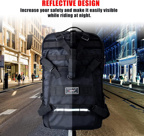 Goldfire Motorcycle Helmet Backpack Large Capacity Waterproof Tactical Hiking Bag for Helmet Storage