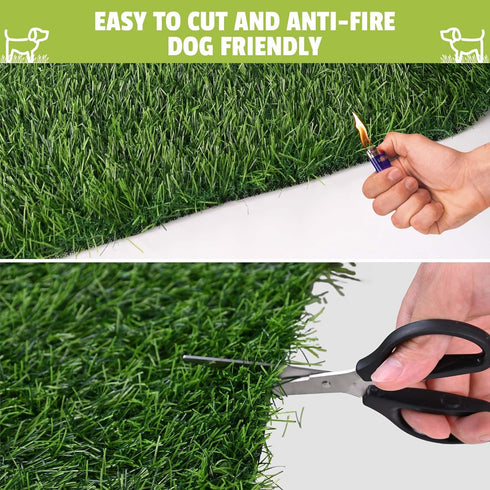 48" 30" Grass Pad for Dogs, x Artificial Turf for Pets Potty Training, Fake Grass Mat with Drainage Holes, Easy