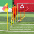 Zosebffej Set 4 Soccer Corner Flags with Storage Bag, of Corner Flags for Soccer Field, Football soccer training