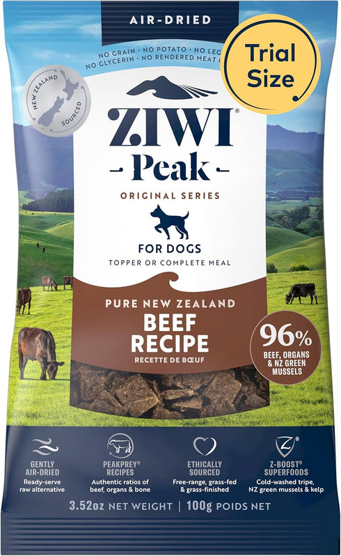ZIWI Peak Air-Dried Dog Food Beef - All Natural, High Protein, Grain