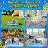 Aoioploa 0.7mm Cat Water Mat - Interactive Cat Toys Upgraded Thickened PVC Cooling & Heating Water Bed with Floating