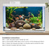 YongFoto 48x24 inch Fish Tank Background, River Bed Waterweeds Moss Lake Aquatic Plant Backdrop for Reptiles