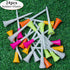 KOFULL 24 Pack Rubber Golf Tees, Glow in The Dark, 3 1/4 or 2 3/4 for Indoor Outdoor Training