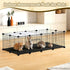 21 PETKNOWS Panels Small Animal Playpen, Guinea Pig Cages with Doors and Waterproof Mat Pet Playpen for Rabbits Guinea