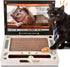 Cardboard Scratching Laptop for Cats - 3-in-1 Durable Corrugated Cat Scratcher with Toy Plush Fluffy Mouse & Bell Ball