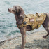 OneTigris Large Tactical Dog Harness, No Pull Adjustable Vest with Heavy Duty Handle, Brown, Large Hook and Loop Panels