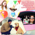 Huhumy 50 Summer Pcs Tie Dye Dog Bandanas Bulk Pet Bibs Colorful Triangle Scarf Pet Bandanas for Medium Large Dogs