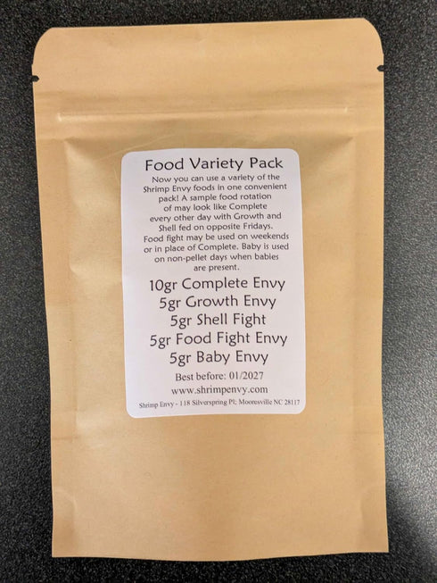 Pack Shrimp Envy Variety - Natural Food for Shrimp Fish Snail Crab Growth Breeding