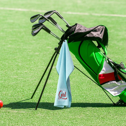 Moukeren 6 Pcs Funny Golf Towel Set, 16 x 24 Microfiber Embroidered Golf Ball Towel with Clip Accessories
