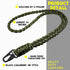 Frienda 2 Set Heavy Duty Paracord Lanyard Necklace Whistles, 550 Keychain for Outdoor Activities