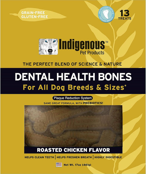 Indigenous Dental Health Bones — Chicken Flavor, Large 17oz