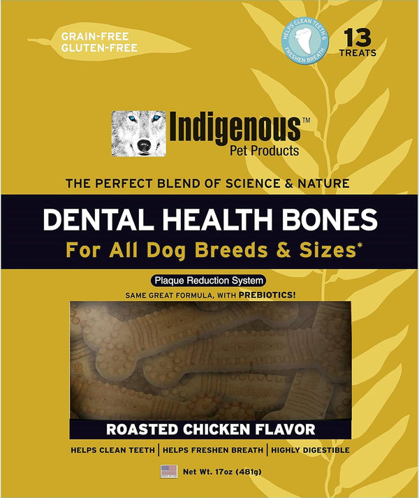 Indigenous Dental Health Bones — Chicken Flavor, Large 17oz