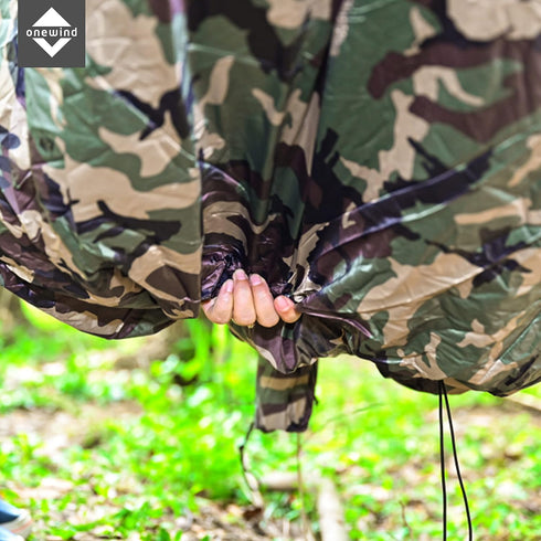 Onewind Premium Wind Sock for Hammock, Lightweight Wind-Resistant Underquilt Protector, Camouflage