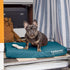 Furhaven Water-Resistant Cooling Gel Dog Bed for Medium/Small Dogs, Removable Washable Cover, Indoor/Outdoor, Deep