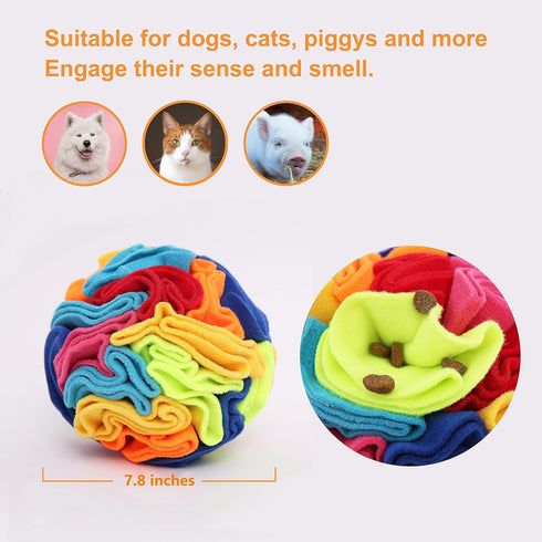 Ablechien Snuffle Ball - Snuffle Ball for Dogs Large Breed, Interactive Dog Toys to Keep Them Busy, Dog Puzzles
