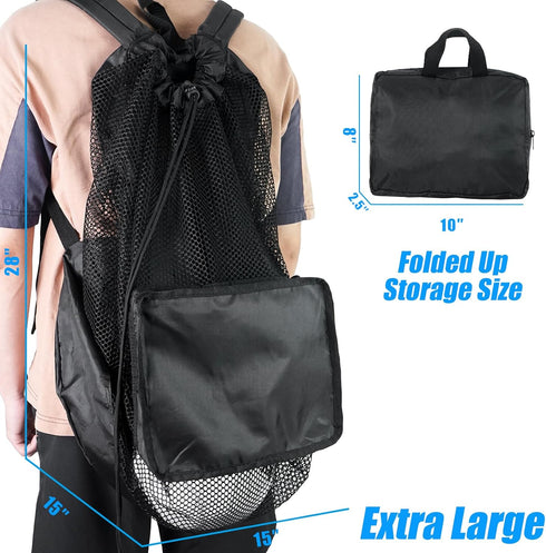 Luwint Extra Large Mesh Dive Bag - Oversized Scuba Gear Backpack for Snorkeling and Water Sports
