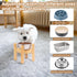 Elevated Dog Bowl Stand, Adjustable Food Stand for 6”-8” Bowls, Single Dog Bowl Holder 7” Tall