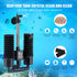 2 1 AQQA Aquarium Sponge Filter, Power Driven Double Biochemical Water Filter, Quiet Submersible Foam Filter with Extra
