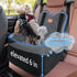 FURFAMDOGG 6 Inch 3 3 Elevated Dog Car Seat, Booster Car Seat for Small/Medium Sized Dog Fits in Front/Back Seat