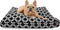 Black Links Small Rectangle Indoor Outdoor Pet Dog Bed, Removable Washable Cover by Majestic Pet Products