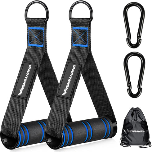 Gym Exercise Handles, Replacement Handle Attachments for Cable Machine Pulleys, Resistance Band and Strength Trainer,