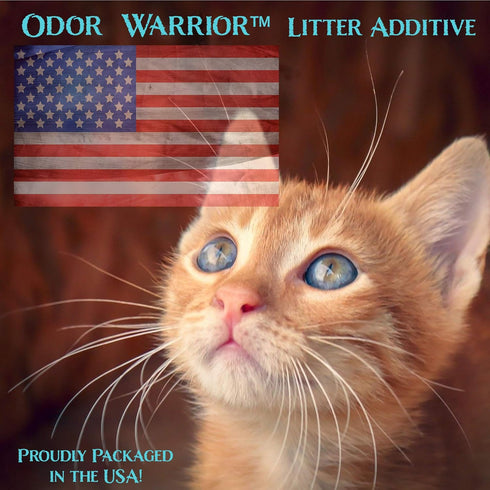 Odor Warrior Cat Litter Deodorizer with Ultra Absorbing Activated Charcoal | Fragrance Free Litter Solution