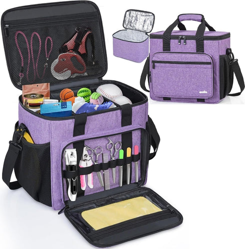 GMAK Pet Grooming Bag, Dog Grooming Tote Bags Supplies Organizer Case Pets Tools