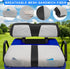 (20000 iLSKW Golf Cart Seat Covers for Club Car DS to Up) Seat Cover OEM Front,Breathable Fabric and Leather Front Seat