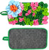 Small Animals Foraging Mat Cute Rabbit Feeding Mat with Fun Design, Slow Eat Durable Fleece Pad for Rabbits, Hamsters
