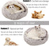 Calming Dog Beds & Cat Cave Bed with Hooded Cover, Removable Washable Round Beds for Small Medium Pets, Fits up to