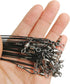 Fishing Wire Leaders for Saltwater, 30pcs Stainless Steel Line Leaders, 19" Nylon-Coated 100 LB Wire Rig