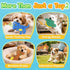3-Pack KIPRITII Dinosaur No-Stuffing Dog Squeaky Toys to Keep Dogs Busy, Puppy Toys for Interactive Play & Boredom
