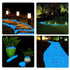 300pc Glow in The Dark Rocks, Luminous Decorative Stones for Bonsai, Aquarium, Yard Lawn Decor, White Pebbles