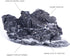 10 PCS Natural Seiryu Stones, 2-4'' Slate Stones for Aquariums, Terrariums, and Reptile Enclosures