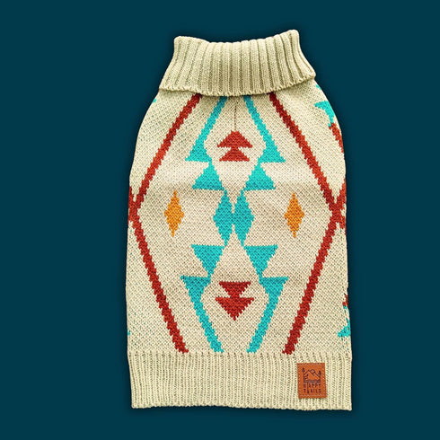 Cozy Acrylic Dog Sweater for Outdoor Adventures, Breathable Insulating Knit, Classic Fit for Dog Hiking and Camping