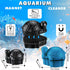 2 Pcs Algae Cleaning Scrapers Aquarium Tank Glass Brush Small Aquarium Magnet Cleaner Fish Tank Algae Cleaner Magnetic Aquarium Glass Cleaner for Fish Tank Cleaning(Blue, Coffee Black,Tortoise)