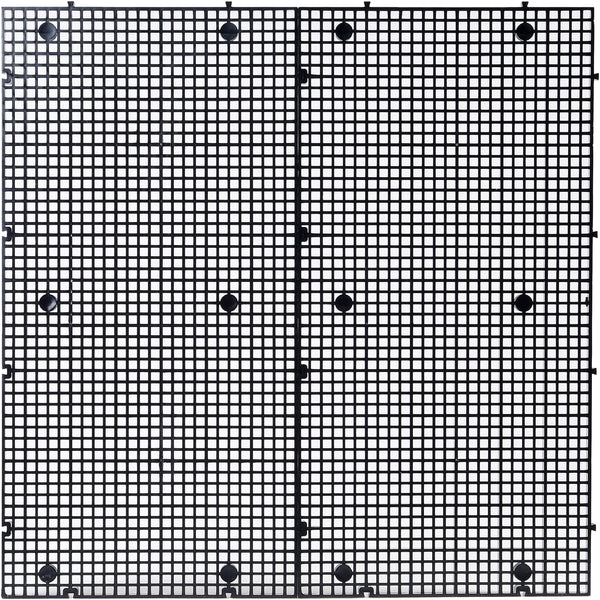 ALEGI Aquarium Grid Isolate Board Divider, Fish Tank Bottom Black Filter Tray Plastic Crate (4pcs)