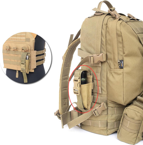 TRIWONDER Tactical Phone Pouch Molle, Smartphone Holster Bag EDC Utility Cellphone Lock Card Holder Organizer Fit