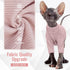 DENTRUN Sphynx Hairless Cats Shirt Pullover, Breathable Cat Wear Turtleneck Sweater for Adorable Cat's Clothes