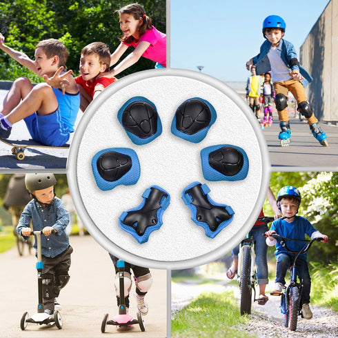 Knee Pads and Elbow Pads Set for Kids, Toddler Protective Gear with Wrist Guards for Skating Cycling