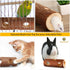 SunGrow Rabbit Log Chew, 8 Inches, 2-in-1 Hay Feeder and Molar Bunny Log Chew for Small Animals