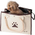 Pet Life Posh Paw Fashion Pet Carrier Purse, Designer Dog Carrier with Built-in Leash Securer