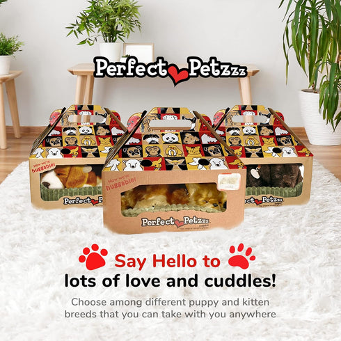 Original Petzzz Chihuahua Dog Toys for Kids and Elderly, Realistic Battery-Operated Stuffed Animal