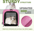 18x11x11 15 12 lbs, 20lbs GAPZER Cat Carrier Delta Airline Approved, Easy Load Soft Pet Plane Travel Bag pounds, Teacup