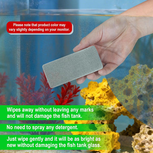 Sinbana 4pcs Double-Sided Fish Tank Cleaning Brushes, EVA Aquarium Sponge Brush Scrubber Cleaner Fish Tank Cleaning